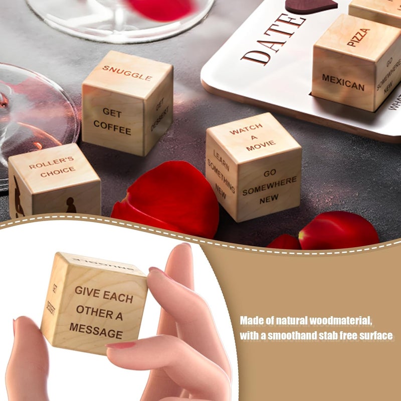 kykake Store Valentines Day Gifts for Him Her Men Women,Couples Dice Game, Mens Valentines Day Gifts, Date Night Dice Game for Adults, Romantic Anniversary Date Night Ideas for Boyfriend Husband Wife - Image 5